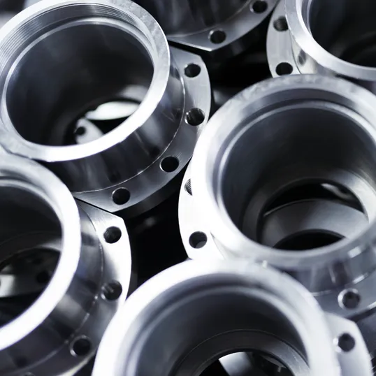 Machined Metal Parts Closeup